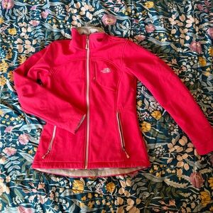 Women’s The North Face Hot Pink Zip-Up Apex Bionic Jacket- Size Small